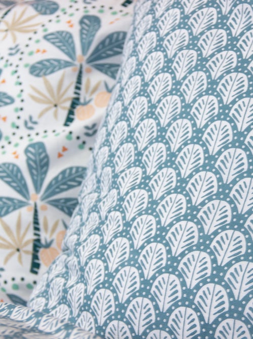 Completo letto stampato palme reversibile - 2 persone - Kiabi