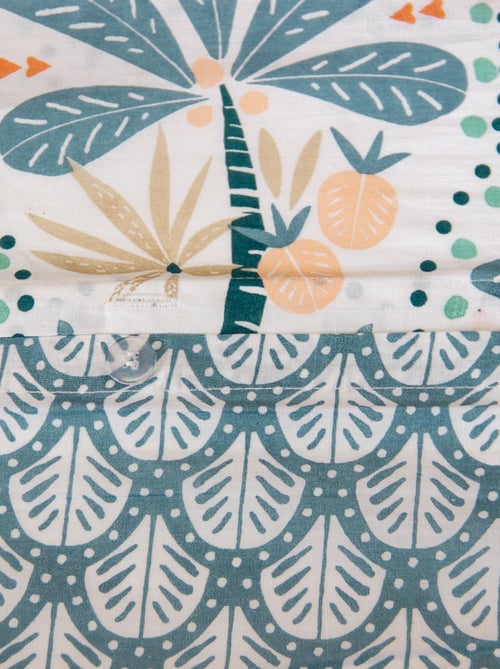Completo letto stampato palme reversibile - 2 persone - Kiabi