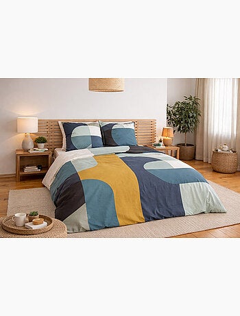 Completo letto stile moderno ed energia luminosa