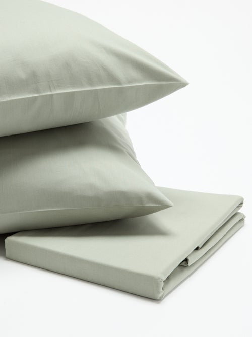 Completo letto tinta unita 2 persone - 200x200cm - Kiabi