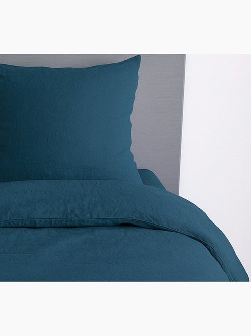 Completo letto tinta unita micro lavata - Kiabi Completo letto tinta unita micro lavata - Kiabi