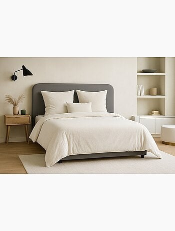 Completo letto tinta unita micro lavata
