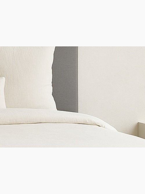 Completo letto tinta unita micro lavata - Kiabi Completo letto tinta unita micro lavata - Kiabi