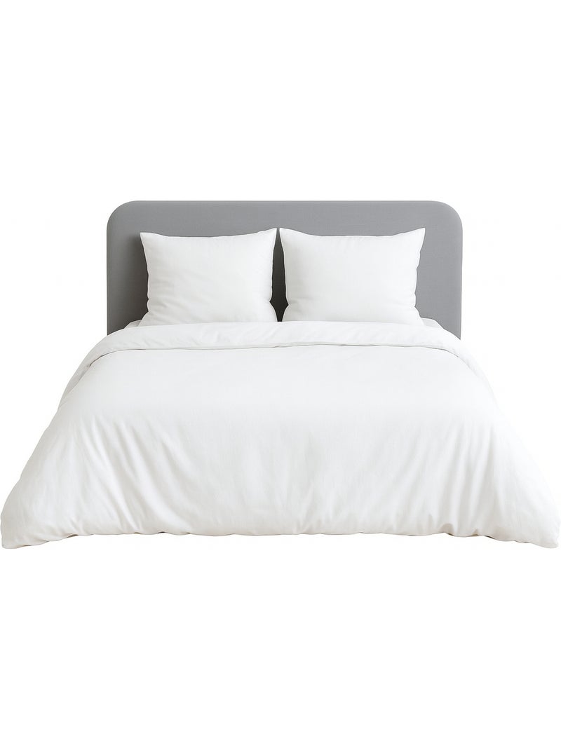 Completo letto tinta unita micro lavata Grigio antracite - Kiabi