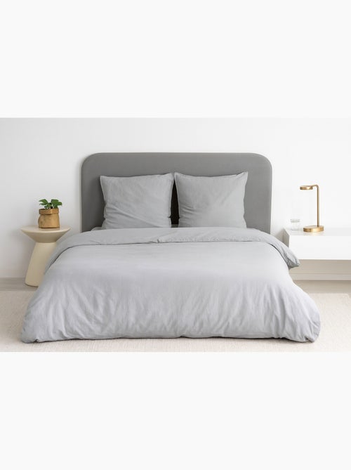 Completo letto tinta unita micro lavata - Kiabi