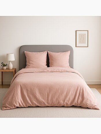 Completo letto tinta unita micro lavata