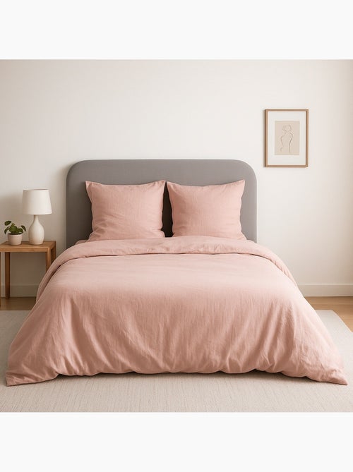 Completo letto tinta unita micro lavata - Kiabi Completo letto tinta unita micro lavata - Kiabi