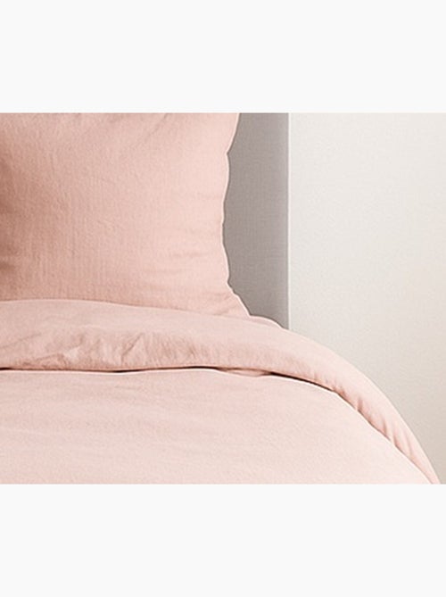 Completo letto tinta unita micro lavata - Kiabi Completo letto tinta unita micro lavata - Kiabi
