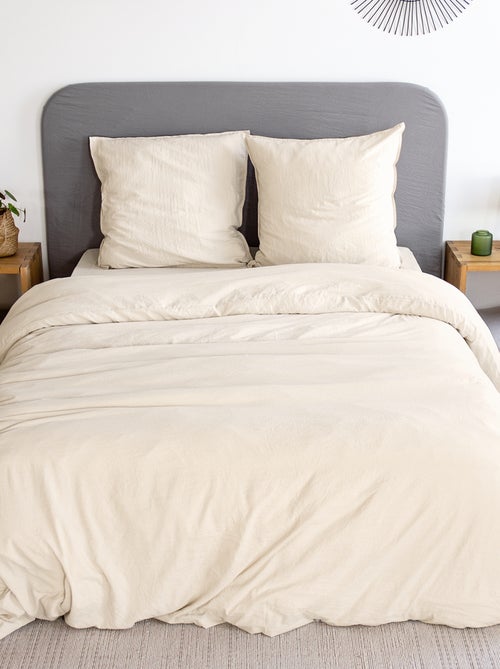 Completo letto tinta unita morbidissimo - 2 piazze - Kiabi