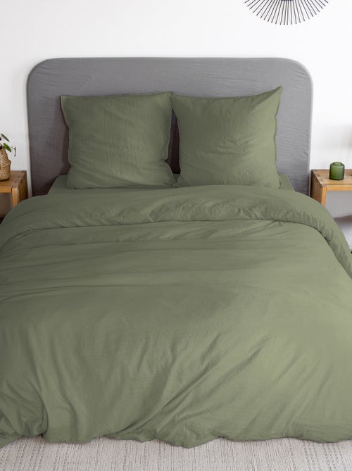Completo letto tinta unita morbidissimo - 2 piazze - Kiabi