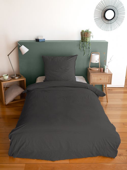 Completo letto tinta unita ultra morbido - 1 o 2 persone - Kiabi Completo letto tinta unita ultra morbido - 1 o 2 persone - Kiabi
