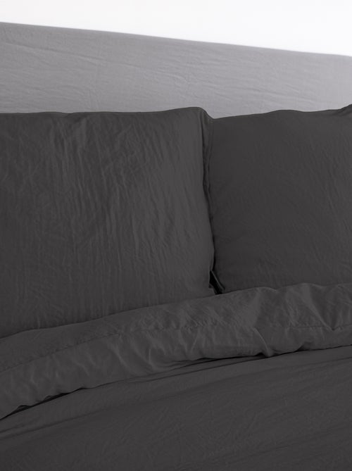 Completo letto tinta unita ultra morbido - 1 o 2 persone - Kiabi Completo letto tinta unita ultra morbido - 1 o 2 persone - Kiabi