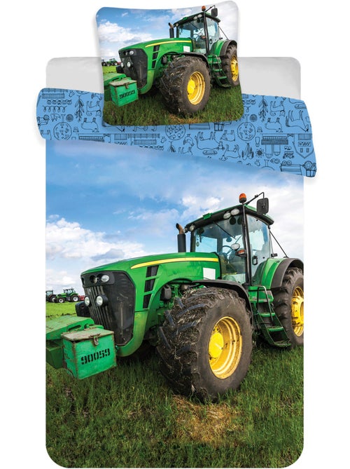 Completo Letto Trattore Verde Bambino, 100% Cotone Oeko?Tex, Letto Singolo, CAMPAGNA - Kiabi Completo Letto Trattore Verde Bambino, 100% Cotone Oeko?Tex, Letto Singolo, CAMPAGNA - Kiabi