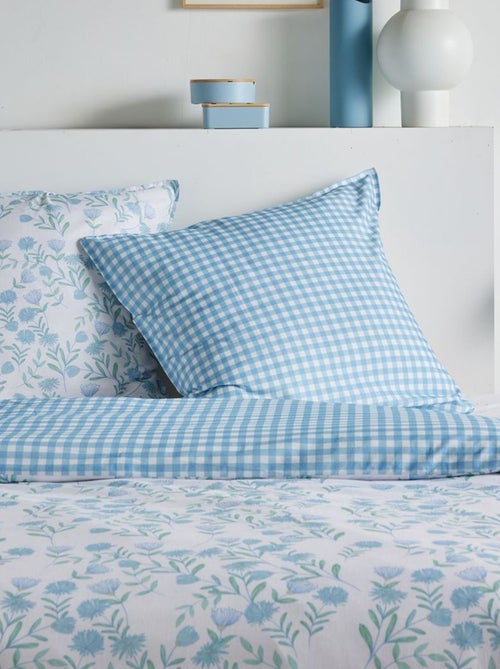 Completo letto vichy reversibile - 2 persone - Kiabi