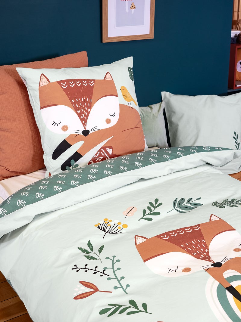 Completo letto 'volpe' - 1 piazza VERDE - Kiabi