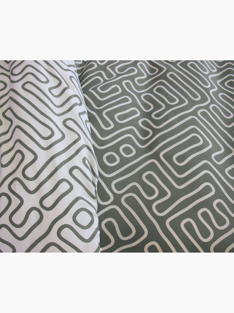 Completo letto zen reversibile Verde - Kiabi