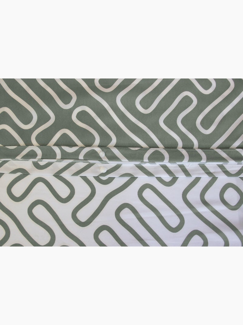 Completo letto zen reversibile Verde - Kiabi