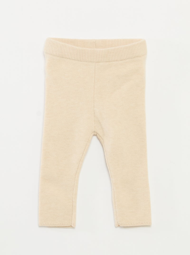 Completo maglia + leggings in maglia Beige - Kiabi