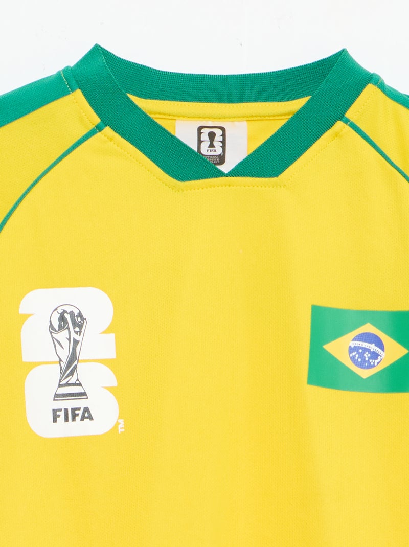 Completo maglia + pantaloncini con licenza ufficiale della Coppa del Mondo FIFA 26™ - 2 pezzi Giallo - Kiabi