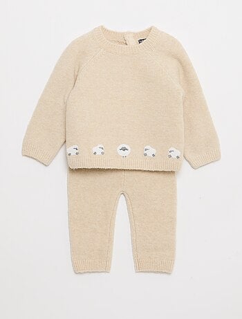 Completo maglia + pantaloni in maglia - 2 pezzi