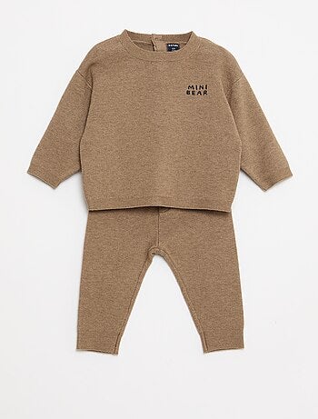 Completo maglia + pantaloni in maglia