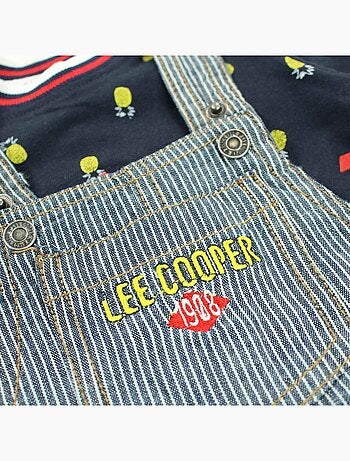 Completo maglietta e salopette neonato Lee Cooper