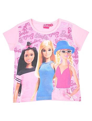 Completo maglietta e short Barbie