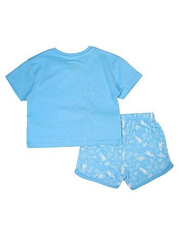 Completo maglietta e short Frozen bambina