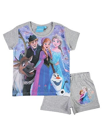 Completo maglietta e short Frozen