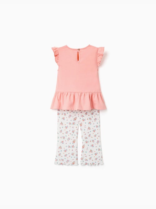 Completo maglietta in cotone e pantaloni a costine - Kiabi Completo maglietta in cotone e pantaloni a costine - Kiabi