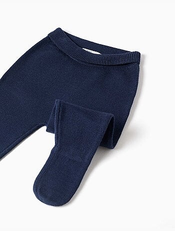 Completo maglione e pantaloni con jacquard