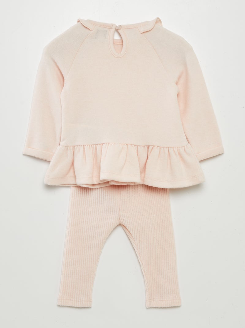 Completo maglione largo + leggings - 2 pezzi ROSA - Kiabi