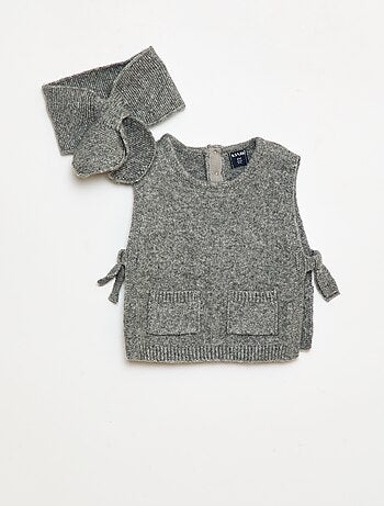 Completo maglione + sciarpa sottile