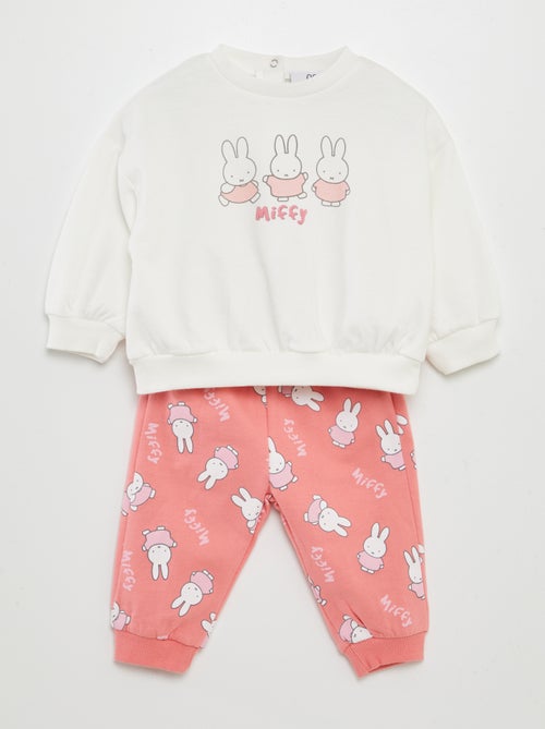 Completo 'Miffy' felpa + joggers - 2 pezzi - Kiabi