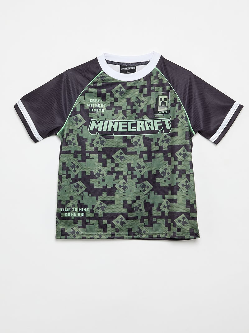 Completo 'Minecraft' Bermuda + T-shirt Nero - Kiabi