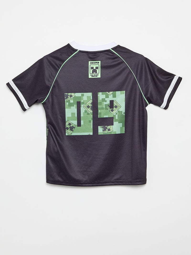 Completo 'Minecraft' Bermuda + T-shirt Nero - Kiabi