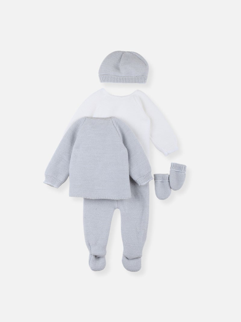 Completo Nascita – Oloron Bianco Grigio - Kiabi