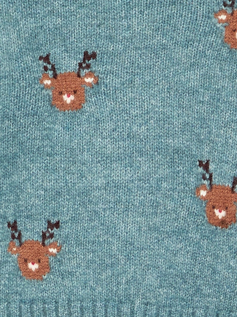 Completo 'Natale' 2 pezzi - Maglione + leggings Blu - Kiabi