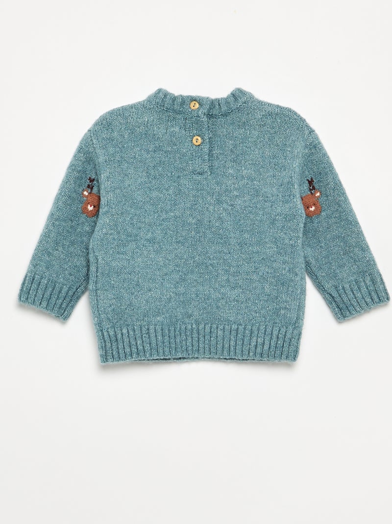 Completo 'Natale' 2 pezzi - Maglione + leggings Blu - Kiabi