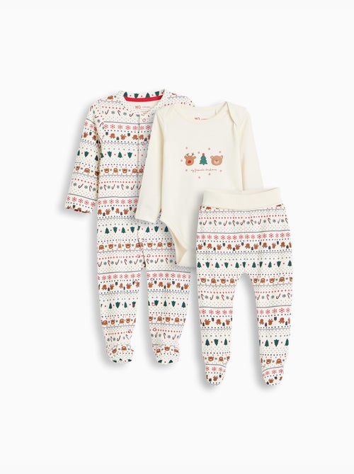 Completo natalizio da 3 pezzi, mo fashion - Kiabi