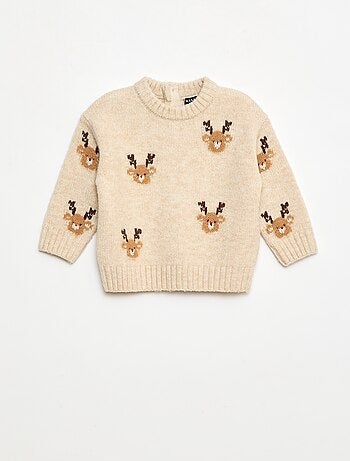 Completo Natalizio Maglia + leggings in maglia animato