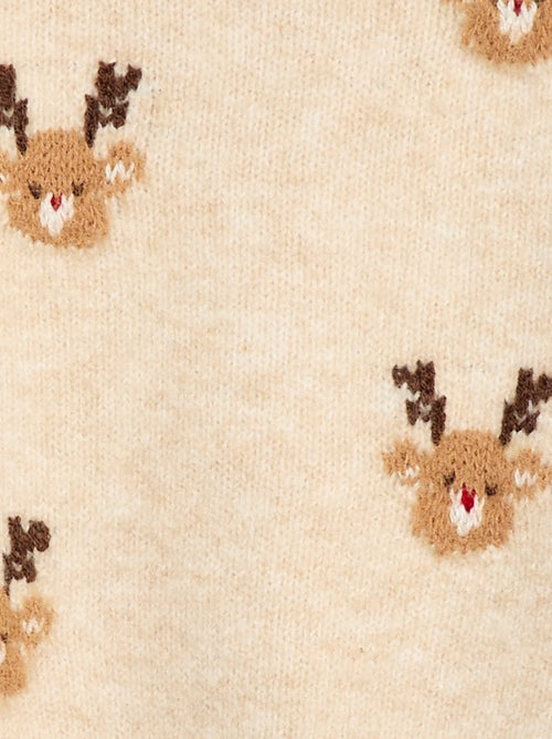 Completo Natalizio Maglia + leggings in maglia animato - Kiabi