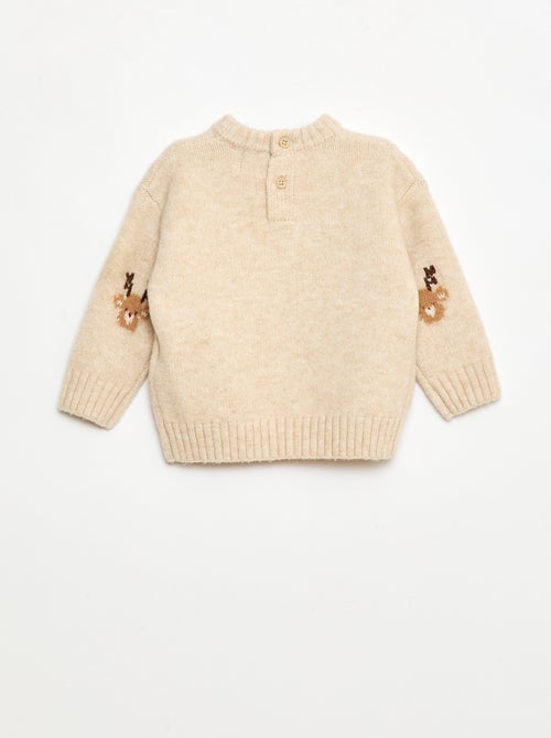 Completo Natalizio Maglia + leggings in maglia animato - Kiabi