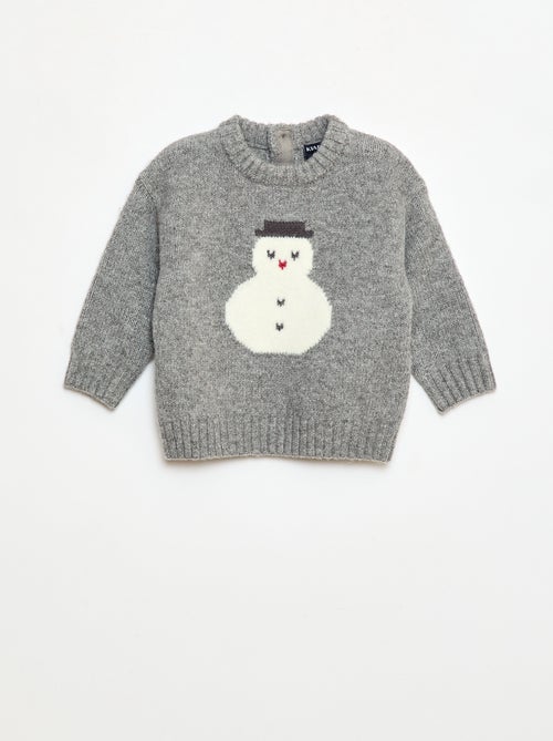 Completo Natalizio Maglione + leggings in maglia animato - Kiabi