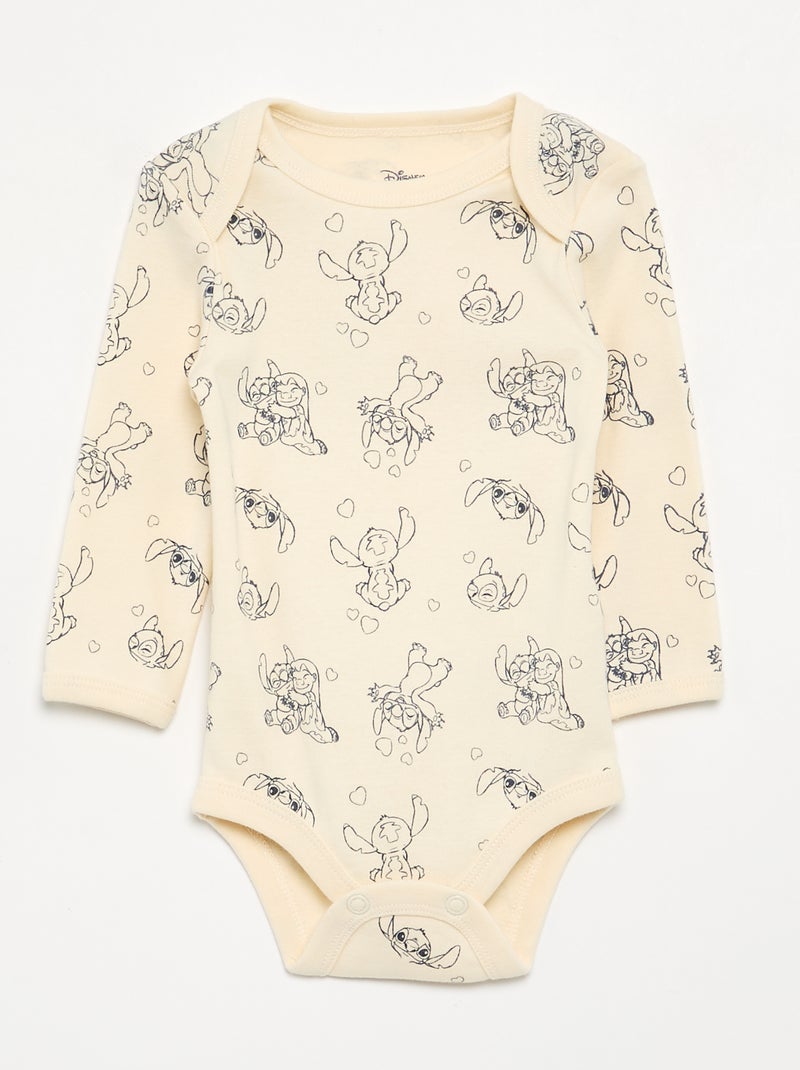 Completo notte 2 pezzi - Pagliaccetto senza maniche + body Bianco - Kiabi