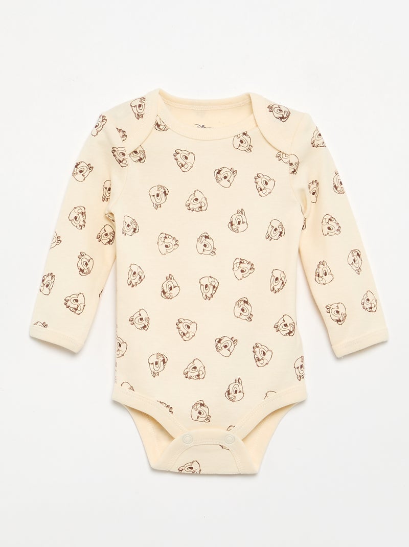 Completo notte 2 pezzi - Tutina senza maniche + body Beige - Kiabi