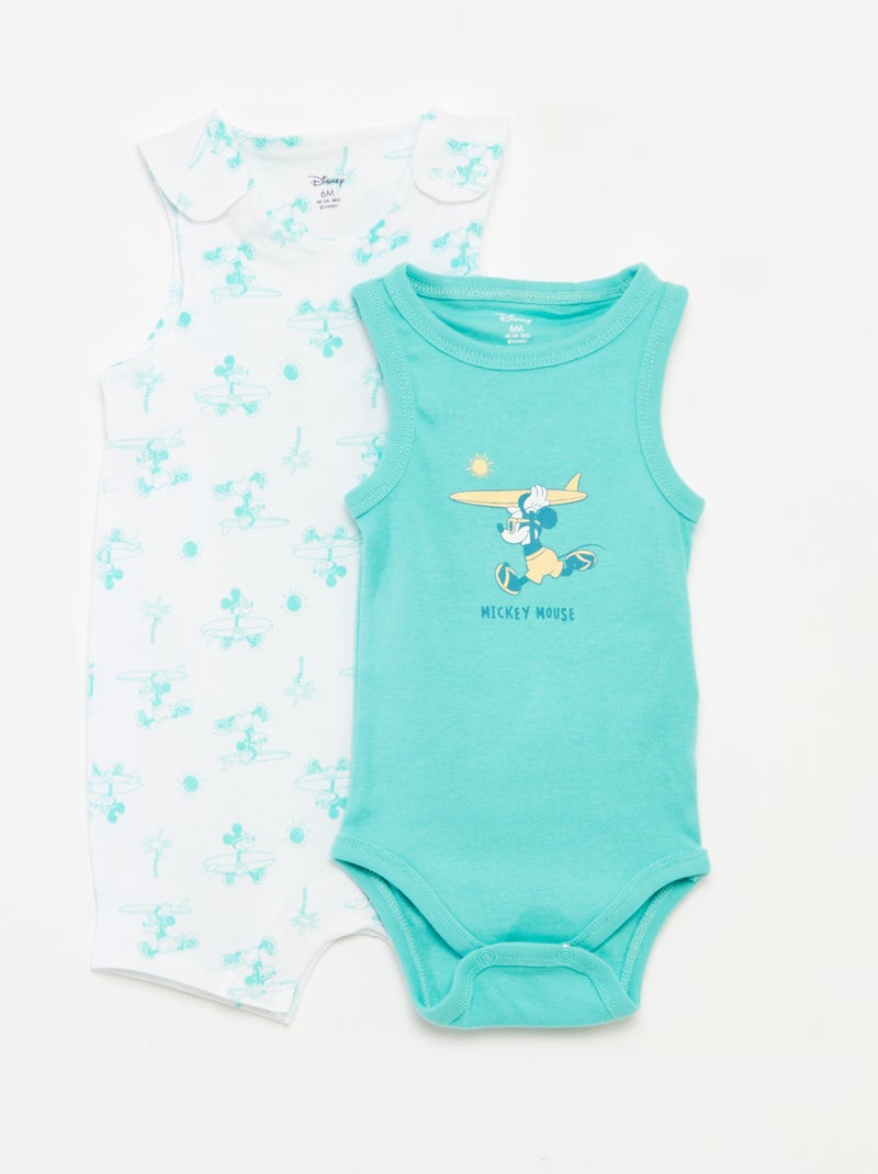 Completo pagliaccetto + body 'Disney' - 2 pezzi BLU - Kiabi