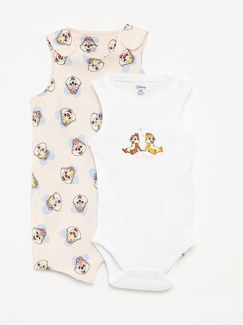 Completo pagliaccetto + body 'Disney' - 2 pezzi ROSA - Kiabi