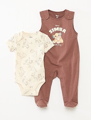 Completo pagliaccetto + body 'Simba' 'Disney' - 2 pezzi