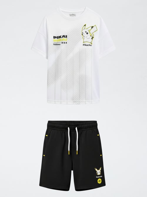 Completo pantaloncini + t-shirt 'Pokémon' 'Pikachu' - 2 pezzi - Kiabi